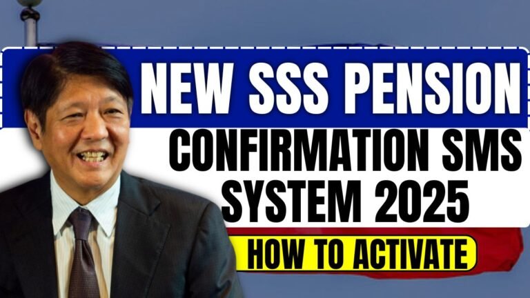 New SSS Pension Confirmation SMS System 2025 – How to Activate & Use